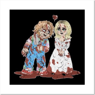 CHUCKY AND TIFFANY LOVE Posters and Art